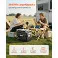 thumbnail image 2 of VEVOR Portable Power Station, 3600W 3840Wh Power Station Solar Generator with 10 Output Ports & Adjustable Input Power, Expandable LiFePO4 Battery Backup for Home Camping RV, 2 of 9
