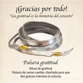 thumbnail image 3 of VANGANIA pulsera de piel unisex con baño de oro intención gratitud, 3 of 5