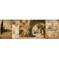 thumbnail image 2 of Keith Mallett 32x13 Gallery Wrapped Canvas Wall Art Titled - Tuscan Courtyard, 2 of 4