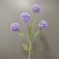 thumbnail image 2 of Souew Simulation 4 Head Chrysanthemum Purple, Faux Pompon Mum Artificial Flowers Rustic Chrysanthemums with Stems for Wedding Filler Diy Bouquet Centerpieces Terracotta Arrangements Decorations,, 2 of 4