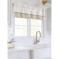thumbnail image 3 of Valances for Windows Abstract Gemoetric Rod Pocket Cafe Window Treatments Valance Curtains for Kitchen Bathroom Laundry Basement Windows 42"x12", 3 of 9