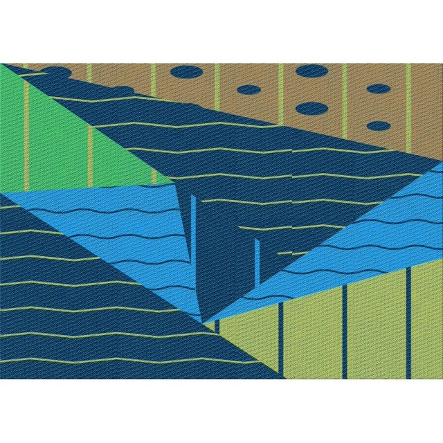 Ahgly Company Machine Washable Indoor Rectangle Transitional Emerald Green Area Rugs, 7' x 9'
