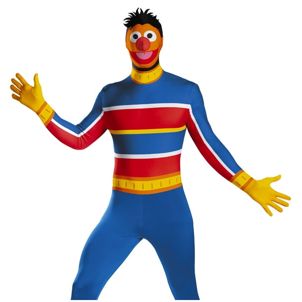 Disguise Sesame Street Ernie Bodysuit Adult Halloween Costume XL