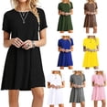 thumbnail image 2 of Vestido de manga corta deseo estilo caliente Eccomum Verde XXL, 2 of 5