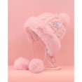 thumbnail image 1 of Sanrio-gorro de dibujos animados de Hello Kitty, pomppurin, Cinnamoroll, My Melody, Kawaii, estudiante de invierno, lindo, nuevo, gorro de felpa de punto, Anime LIUWENJING unisex, 1 of 2