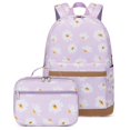 thumbnail image 1 of MesaSe 2PCS Daisy Printed Kids Backpack Girls School Bookbag Set Elementary Students Daypack with Lunch Bag, 1 of 9