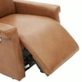 thumbnail image 3 of HomeRoots 473560 Brown Faux Leather Recliner Chair with USB Port, 3 of 11