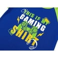 thumbnail image 3 of Topgal Little Boys Soft 2-Piece Summer Pajamas Neon Green Raglan Shirt Gamer PJS Big Kids' Comfy Nightwear Set Size 16, 3 of 7