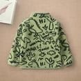 thumbnail image 4 of GYRATEDREAM Toddler Girls Boys Fall Winter Jacket Baby Polar Fleece Stand Collar Full Zipper Graphic Print Coat Unisex Kids Warm Thicken Outwear for 2-10 Years, 4 of 8