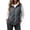 Gray, variant on Puffer Vest Women Sleeveless Zip up Quilted Waistcoat Solid Color Collared Padded Vests with Pocket Plus Size Clothes Women Brown S-3XL