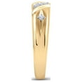 thumbnail image 5 of 10kt Yellow Gold His Hers Round Diamond Cross Matching Wedding Set 1/5 Cttw, 5 of 5