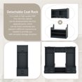 thumbnail image 5 of 4-in-1 Detachable Hall Tree with Storage Bench, Wood Coat Rack with 7 Hooks, 2 Display Dividers and 2 Cabinet, Mudroom Organizer with 4 Drawers and 2 Shoes Storage Shelves for Hallway, 5 of 7