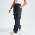 thumbnail image 4 of Resicozy Cargo Sweatpants for Women 2026 Baggy High Waisted Joggers Sweat Pants Athletic Pants with Pockets Navy XL, 4 of 5