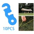 thumbnail image 3 of 10Pieces Tent Rope Adjuster Ultralight Strong for Outdoor Activity quality aluminum Blue, 3 of 9