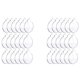 thumbnail image 1 of 100 Piezas de Adorno de Navidad de Acrílico Redondo Adorno de Acrílico Transparente En Blanco con Orificio para Manualidades, Vacaciones, 1 of 10