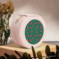 thumbnail image 6 of Naloa Watermelon Round Jewelry Box, Travel Jewelry Organizer, 3.9 x 3.9 x 2in Jewelry Storage Box for Women-Pink, 6 of 7