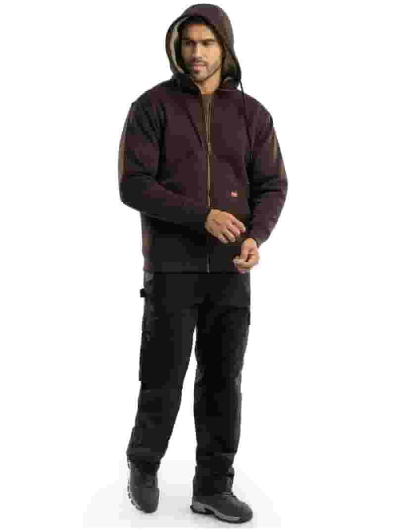 Wrangler Workwear Men's Full-Zip Fleece Hooded Work Jacket Wrangler Workwear Men's Full-Zip Fleece Hooded Work Jacket