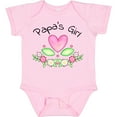 thumbnail image 3 of Inktastic Papa's Girl Heart Flowers Girls Baby Bodysuit, 3 of 5