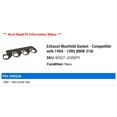 thumbnail image 2 of Exhaust Manifold Gasket - Compatible with 1984 - 1985 BMW 318i, 2 of 2