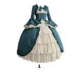 thumbnail image 3 of Minnieouse Auténtico disfraz gótico medieval, tabla de tallas detallada para un ajuste cómodo, disfraz de cosplay, vestido medieval, vestido Disfraces de disfraces verde L, 3 of 5