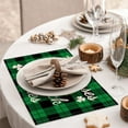 thumbnail image 5 of KCEHTA St Patricks Day Placemats Green Shamrock Spring Place Mats for Party Kitchen Dining Table, 5 of 6