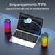 thumbnail image 4 of Bocina Portatil Bluetooth 1 Hora 10W, 2400mAh Altavoz Inalámbrico con Iluminación RGB Ajustable, Emparejamiento Dual TWS, para Interiores y Exteriores color negro, 4 of 7