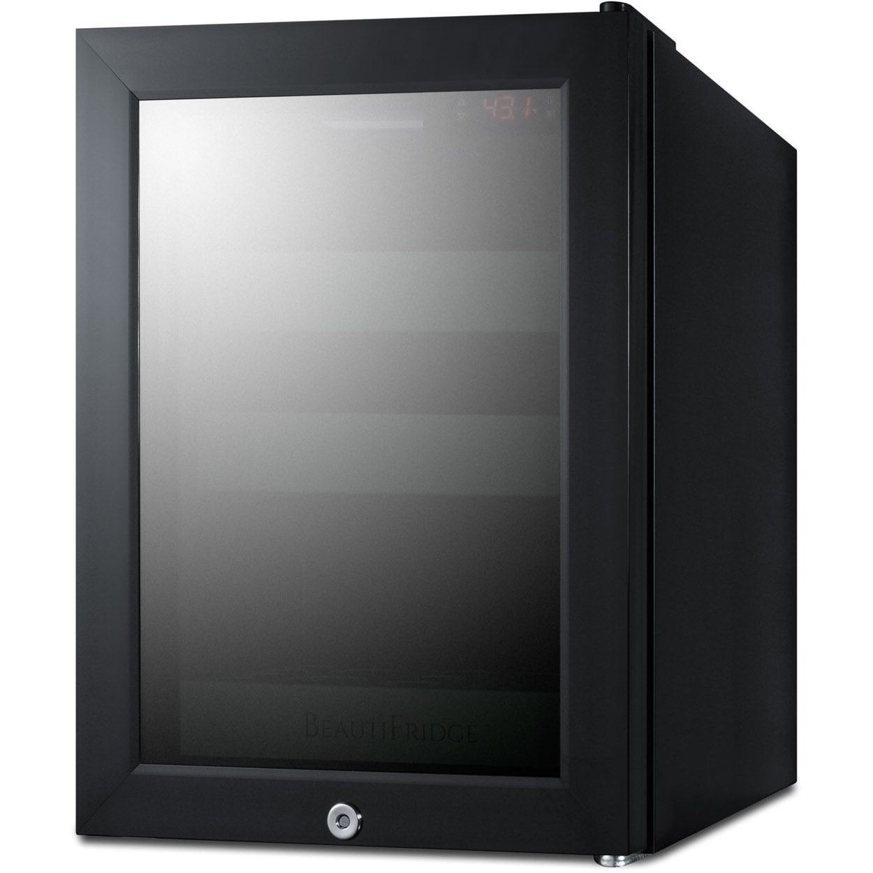 Summit LX114LGT1 BeautiFridge Cosmetics Refrigerator Tint Glass/Mint