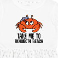 thumbnail image 4 of Inktastic Rehoboth Beach Delaware Cute Crab Girls Toddler Dress, 4 of 5