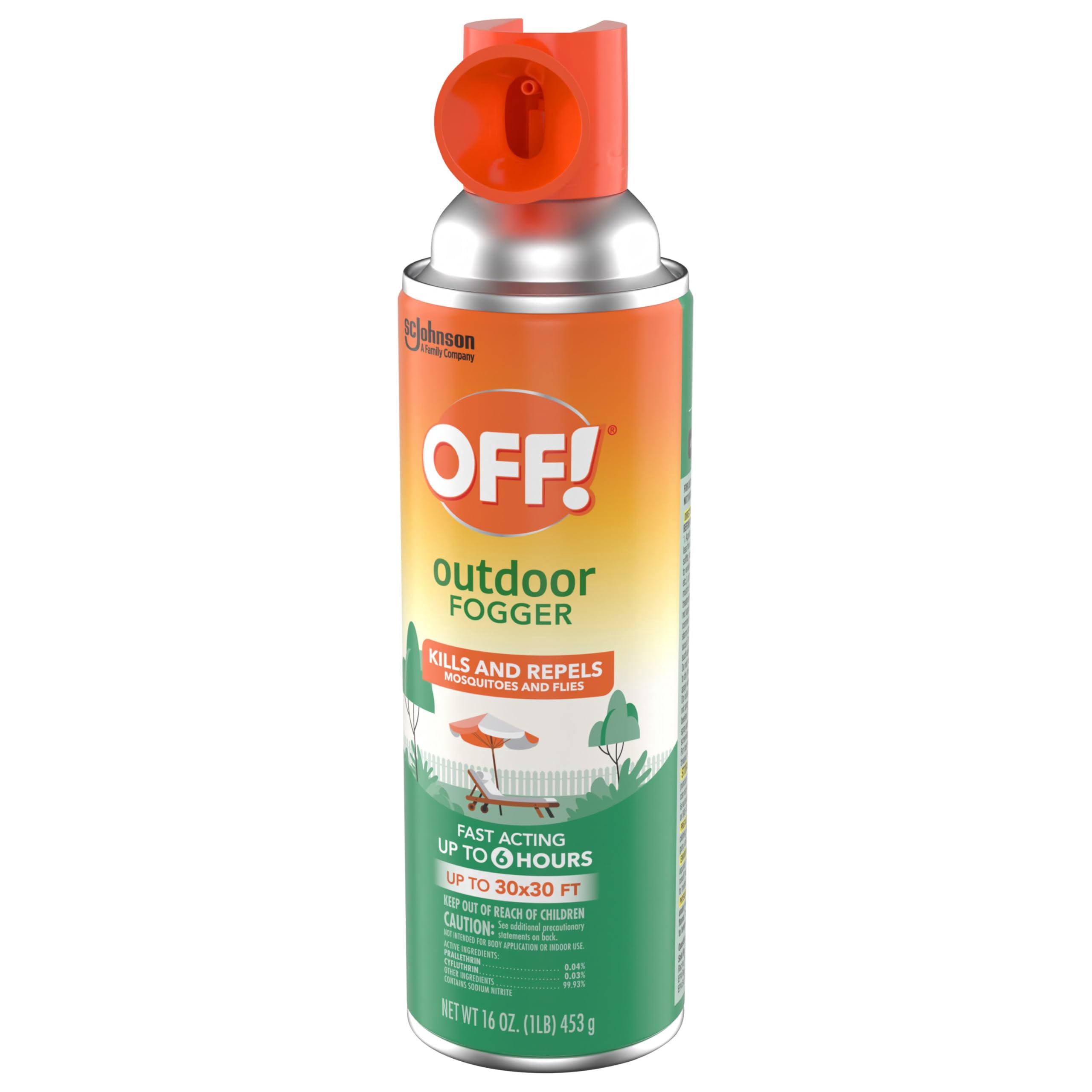OFF! Outdoor Insect & Mosquito Repellent Fogger, Backyard Pretreat, Kills & Repels Insects in an up to 900 sq, ft, Area, 16 oz Pack of 3