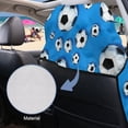 thumbnail image 6 of Xixirimido Gym Car Seat Cover Towel Sweatproof Protector for Post-Workout Large Universal Front Seat Mat Non-Slip for Cars, Trucks, SUVs, Soccer Balls Blue, 2Pack, 6 of 8