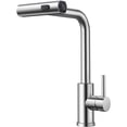 thumbnail image 1 of Waterfall Kitchen Faucet, 360° Rotating Kitchen Mixer Tap with Pull-Out Spray, High-Pressure Stainless Steel with Single Lever and 3 Spray Modes,, 1 of 5