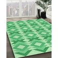 thumbnail image 3 of Ahgly Company Machine Washable Indoor Square Transitional Jade Green Area Rugs, 7' Square, 3 of 7