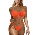 thumbnail image 1 of Trajes de baño tankini para mujer Trajes de baño de dos piezas con tirantes ajustables y espalda descubierta de color liso para mujer Trajes de baño para mujer Trajes de baño tankini para mujer, 1 of 5