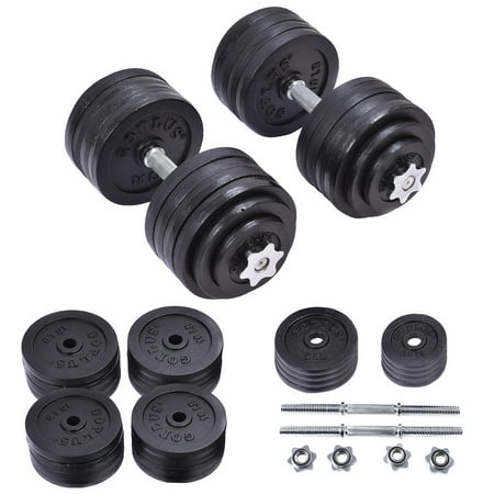 - Costway 200 LB Weight Dumbbell Set Adjustable Cap Gym Barbell Plates Body Workout