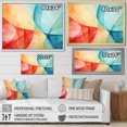 thumbnail image 5 of Designart "Midcentury Pastel Collages Serene Fusion III" Extra Large Abstract Framed Wall Art - Modern Yellow Abstract Geometric Entryway Framed Wall Art, 5 of 7