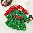 thumbnail image 5 of Zwiiyzr 2025 0-2T Princess Dresses for Girls Santa Claus Long Sleeve Tutu Dress Red, 5 of 5