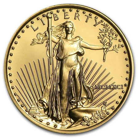 1991 1/4 oz American Gold Eagle BU (MCMXCI)