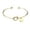V, variant on Valentine's Day Heart Pendant Knotted Letter Bracelet Fashion Open Shaped 26 Charm Bracelets for Women