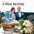 thumbnail image 4 of JAGASY Car Unique Urns for Human Ashes - 10 Inch Memorial Urn and 4 Keepsakes for Ash 3 Inch - Miniature Urns for Ashes Small - Blue Sky Urn for Adult Male & Female, 4 of 7