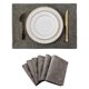 thumbnail image 4 of Wosthever 4 Pieces Linen Double Layer Placemats Table Cloth Tableware Cup Home Placemat Dining Outdoor Pad Non-slide Washable Type3 NO3, 4 of 6