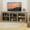 Washed Gray, variant on Uforic TV Stand for 80 Inches TV, Farmhouse Entertainment Center with Adjustable Shelf & Storage Cabinets, Washed Gray