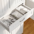 thumbnail image 4 of Aiho Storage Cabinet with Drawer, Freestanding Floor Cabinet with Doors, 28.5 x15.3 x70.8 Inches, Adjustable Shelf, for Kitchen, Bathroom, Living Room - White, 4 of 7