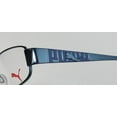 thumbnail image 6 of NEW PUMA 15244 TAVARUA MENS/WOMENS DESIGNER FULL-RIM BLUE DURABLE SIGNATURE LOGO HIP FRAME DEMO LENSES 50-18-135 FLEXIBLE HINGES EYEGLASSES/SPECTACLES, 6 of 9