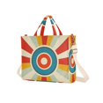 thumbnail image 7 of FORMRS Womens Corduroy Tote Bag Crossbody Shoulder Handbag with Pocket, Colorful Circles, 7 of 7