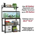 GDLF Modern Steel Large Table Aquarium Stand, 4050 Gallon Fish Tank Stand with Plant Shelf and