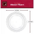 thumbnail image 4 of Elegant Clear Plastic Plastes, Disposable Dinnerware Set, Wedding Plastic Dishes For 20 Guests (20 10.25'' Dinner Plates and 20 7.25'' Salad Plates), Fancy Plates Disposable Dinnerware, 4 of 5