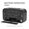 thumbnail image 3 of Spirastell Alarm Clock,Snooze Button On And Temperature Snooze Clock With Alarm Clock Date And Temperature Battery Operated Clock OnBattery Temperature Snooze Button With Date And Smart Lanru, 3 of 6