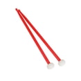 thumbnail image 1 of Naiovety Baquetas de timbales de varios colores, palillos de tambor de cabeza de fieltro, práctica de juego, martillo de tambor de doble cabeza estable Accesorios para instrumentos musicales Rojo Naiovety OD027377-02, 1 of 6