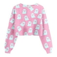 thumbnail image 2 of Neewe Womens Casual Long Sleeve Sweatshirt Crew Neck Cute Pullover Relaxed Fit Tops, 2 of 3