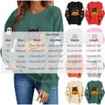 thumbnail image 3 of Cute Halloween Sweatshirt Women Black Cat Pumpkin Sleeve Graphic Print Crew Neck Long Sleeve Pullover Oversized Fleece Lined Fall Top for Spooky Season Holiday Party and Casual Outfits, 3 of 7